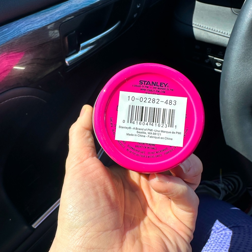Stanley neon pink stacking beer pints